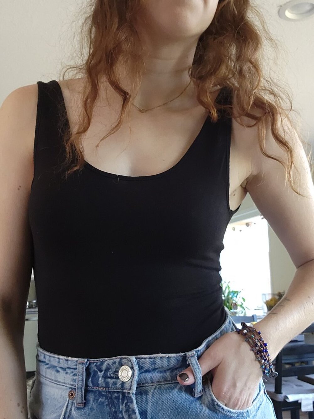 Madewell Cotton & Viscose Bodysuit